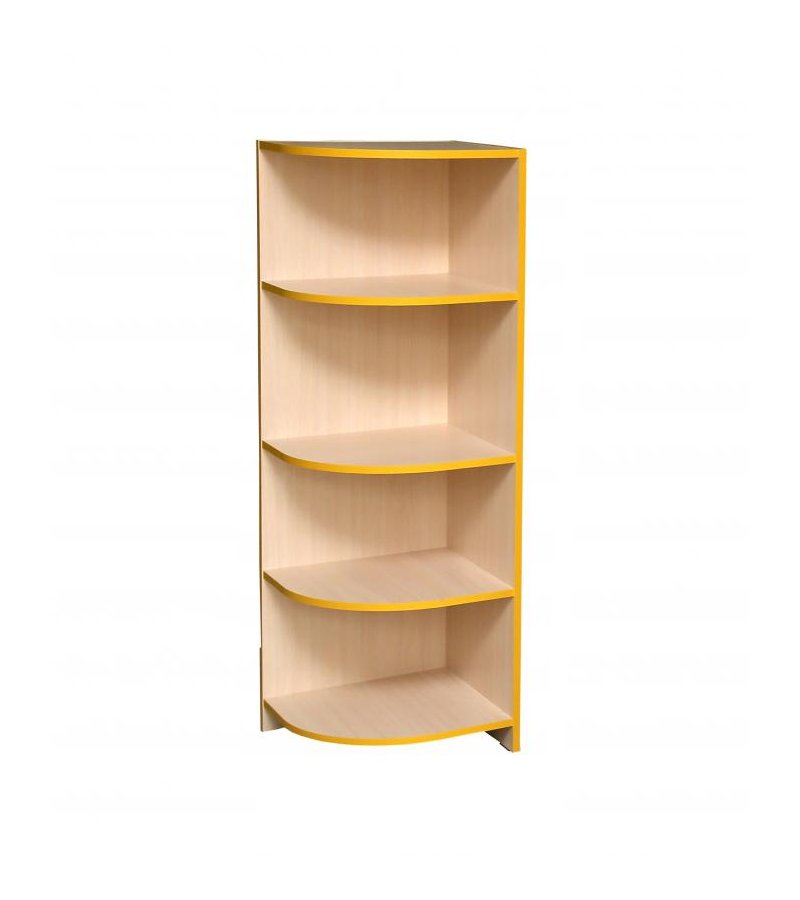 Універсальна кутова шафа "Навчання" елемент №1, відкрита з полицями, ЛЕЛЕКА, 410х410х1304 мм.